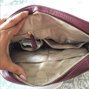 Handbag, MK, color wine